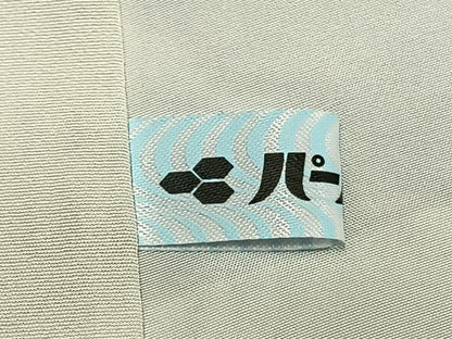 平和屋着物●上質な色無地　雲取り熨斗地紋　暁鼠色　正絹　逸品　未使用　AABJ4377fy