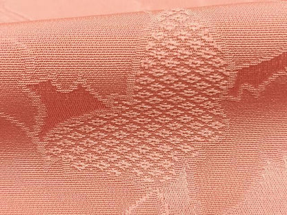 平和屋着物●上質な色無地　蝶尽くし地紋　薄紅色　高島屋扱い　正絹　逸品　AABJ4385fy
