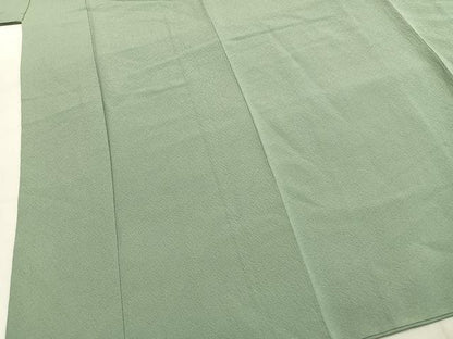平和屋着物●上質な色無地　薄青色　正絹　逸品　未使用　AABJ4403fy