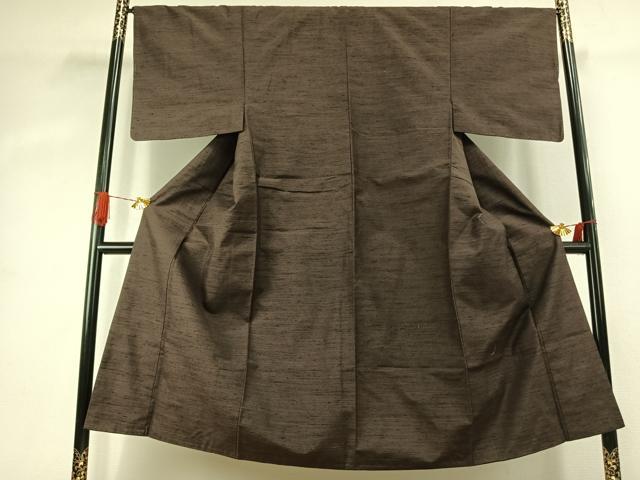 平和屋着物●男性　紬　網代織　正絹　逸品　AABJ4416fy
