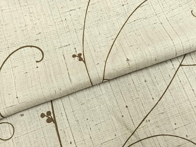 平和屋着物●上質な紬　唐草文　正絹　逸品　AABJ4417fy