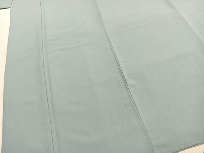 平和屋着物●色無地　秘色色　洗える着物　AABJ4422fy