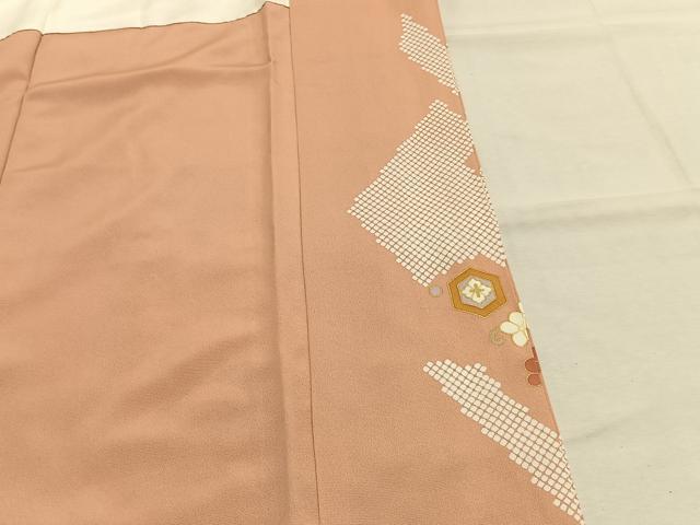 平和屋着物●訪問着　駒刺繍　松竹梅　金彩　正絹　逸品　未使用　AABJ4424fy