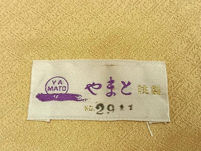平和屋着物●訪問着　駒刺繍　扇面花文　暈し染め　金彩　やまと誂製　正絹　逸品　AABJ4425fy