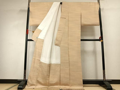 平和屋着物●上質な小紋　霞文　暈し染め　京都きもの友禅扱い　ロング丈　正絹　逸品　未使用　AABJ4428fy