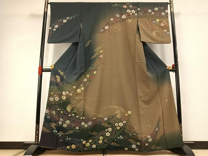 平和屋着物●吉乃一廉　幻の辻が花　訪問着　絞り　暈し染め　金彩　正絹　逸品　未使用　AABJ4441fy