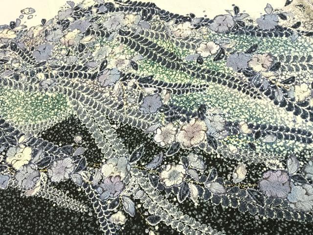 平和屋着物○訪問着 作家物 絞り 辻が花 暈し染め 金彩 正絹 逸品