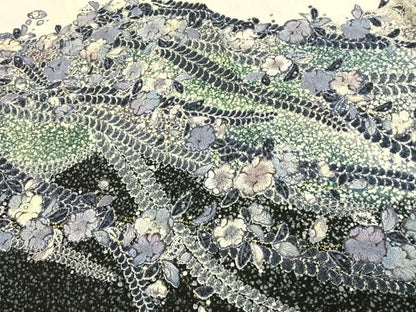 平和屋着物●訪問着　作家物　絞り　辻が花　暈し染め　金彩　正絹　逸品　AABJ4446fy