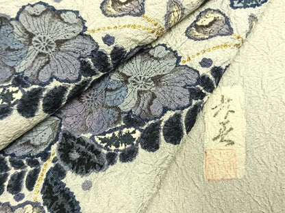 平和屋着物●訪問着　作家物　絞り　辻が花　暈し染め　金彩　正絹　逸品　AABJ4446fy