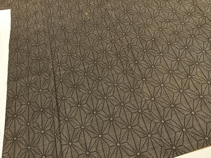 平和屋着物●本場大島紬　一元　麻の葉文様　やまと誂製　正絹　逸品　AABJ4450fy