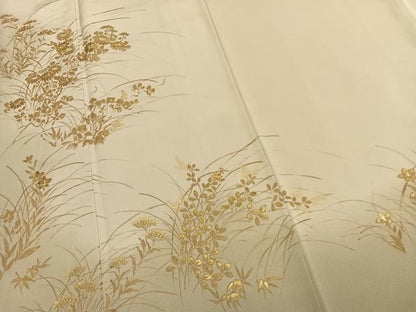 平和屋着物●創業460年・千總　訪問着　刺繍　草花文　暈し染め　金彩　伊勢丹扱い　正絹　逸品　AABJ4454fy