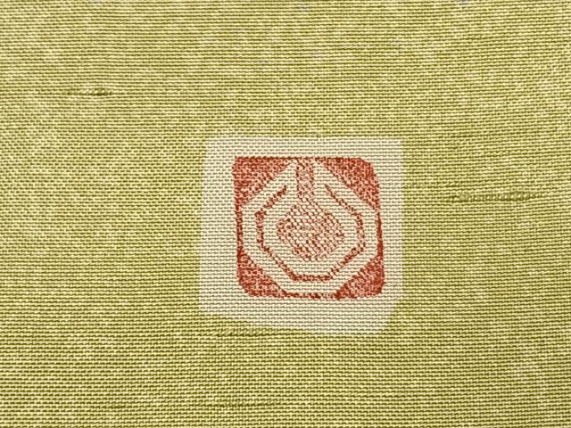 平和屋着物●石川県指定無形文化財　牛首紬　白山工房　手織り　訪問着　風景文　正絹　逸品　AABJ4456fy