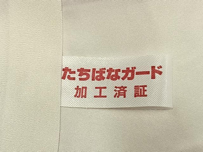 平和屋着物●上質な小紋　舞桜文　蛍暈し　正絹　逸品　AABJ4460fy