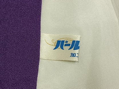 平和屋着物●訪問着　作家物　枝花文　暈し染め　金彩　ロング丈　正絹　逸品　AABJ4461fy