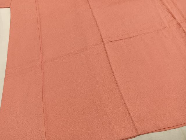 平和屋着物●上質な色無地　霞地紋　薄紅色　正絹　逸品　AABJ4463fy