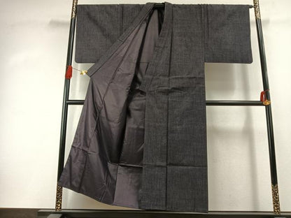平和屋着物●男性　紬　アンサンブル　霞文　正絹　逸品　AABJ4476fy