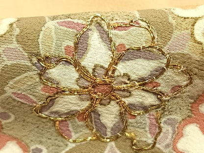 平和屋着物●訪問着　駒刺繍　吉祥花文　暈し染め　正絹　逸品　AABJ4479fy