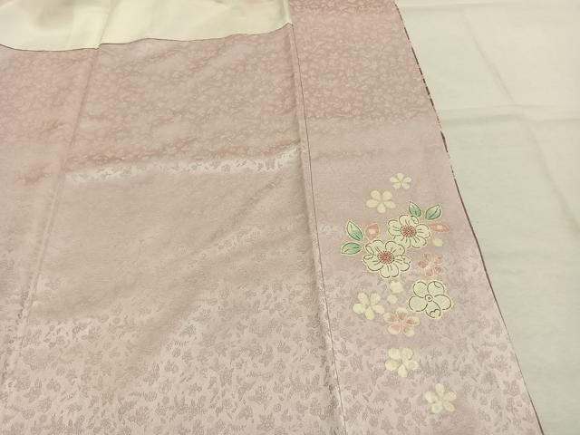 平和屋着物●訪問着　作家物　辻が花　暈し染め　金彩　金通し地　正絹　逸品　AABJ4488fy