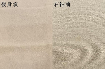 平和屋着物●訪問着　駒刺繍　地紙花文　暈し染め　金彩　正絹　逸品　AABJ4493fy