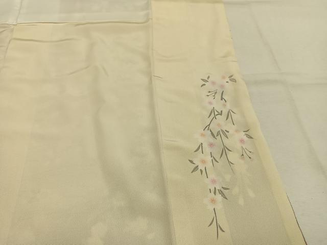 平和屋着物●訪問着　駒刺繍　草花文　暈し染め　正絹　逸品　AABJ4505fy
