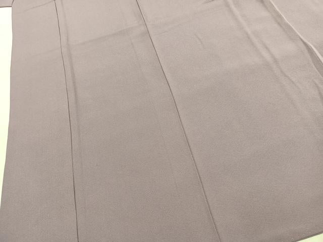 平和屋着物●上質な色無地　薄葡萄色　正絹　逸品　AABJ4518fy