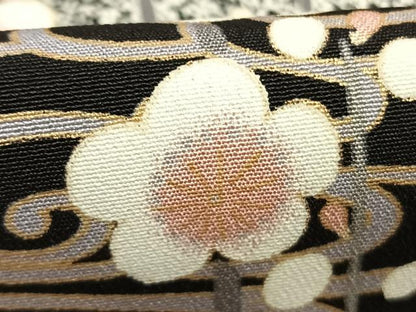 平和屋着物●訪問着　枝梅文　たたき染め　鈴乃屋扱い　正絹　逸品　AABJ4520fy