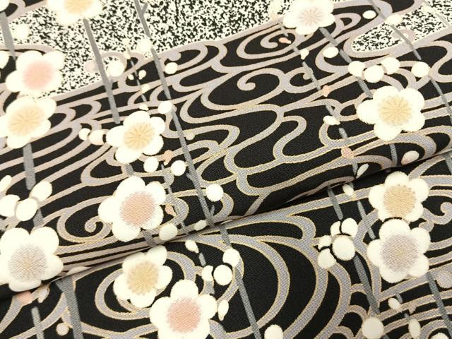 平和屋着物●訪問着　枝梅文　たたき染め　鈴乃屋扱い　正絹　逸品　AABJ4520fy