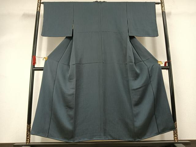 平和屋着物○上質な小紋 よろけ縞 正絹 逸品 AABJ4533fy