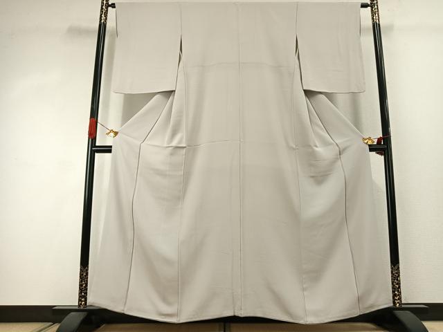 平和屋着物●上質な色無地　作家物　素色　正絹　逸品　AABJ4538fy