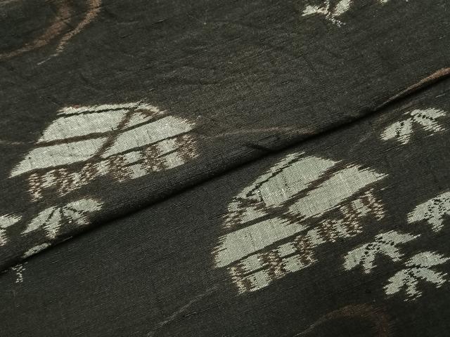 平和屋着物●上質な紬　風景文　正絹　逸品　AABJ4539fy