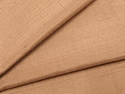 平和屋着物▼上質な紬　色無地　遠州茶色　正絹　逸品　AABJ4540fy