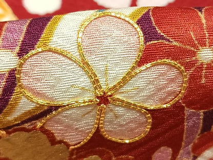 平和屋着物●豪華振袖　駒刺繍　毬　草花文　金彩　京都きもの友禅扱い　正絹　逸品　AABJ4541fy