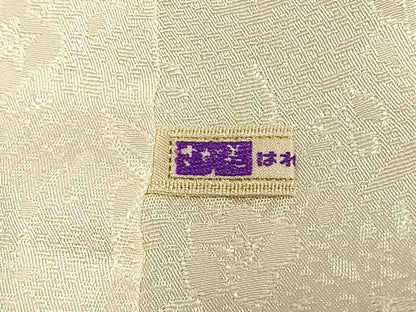 平和屋着物●豪華振袖　駒刺繍　花蝶文　暈し染め　金彩　銀通し地　さが美扱い　正絹　逸品　AABJ4544fy