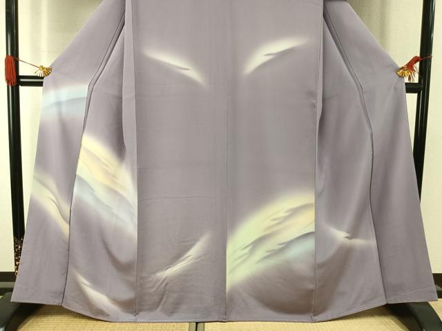 平和屋着物●訪問着　霞文　暈し染め　正絹　逸品　AABJ4555fy