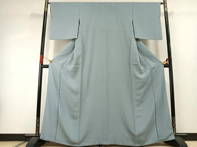 平和屋着物●上質な色無地　秘色色　鈴乃屋扱い　正絹　逸品　AABJ4559fy