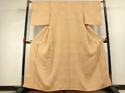 平和屋着物▼上質な小紋　霞文　正絹　逸品　AABJ4570fy