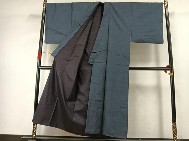 平和屋着物●男性　本場大島紬　100亀甲　総詰め　正絹　逸品　AABJ4573fy