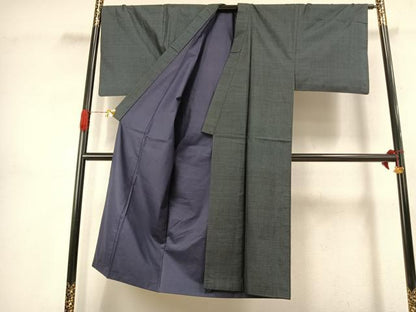 平和屋着物▼男性　本場大島紬　80亀甲　総詰め　正絹　逸品　AABJ4574fy