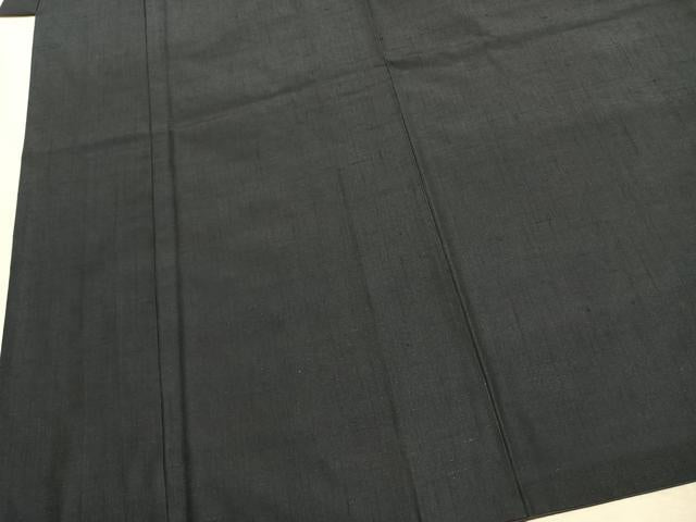 平和屋着物●男性　紬　アンサンブル　色無地　褐返色　正絹　逸品　AABJ4577fy