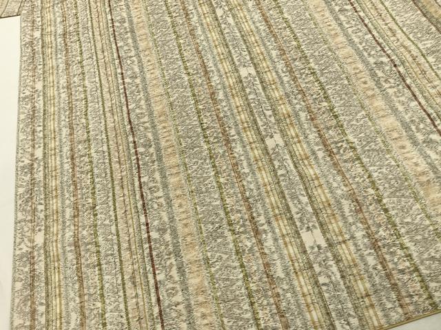 平和屋着物●上質な紬　間道　正絹　逸品　AABJ4614fy