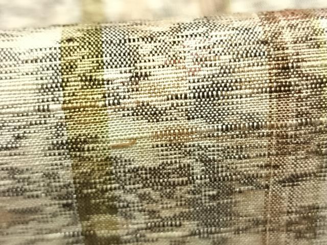 平和屋着物●上質な紬　間道　正絹　逸品　AABJ4614fy