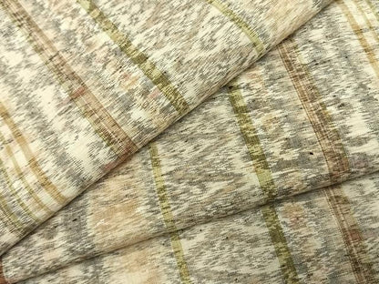 平和屋着物●上質な紬　間道　正絹　逸品　AABJ4614fy