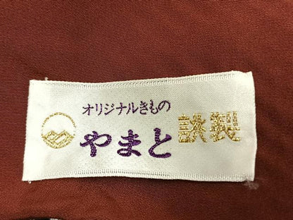 平和屋着物●大変加工の良い総絞り小紋　黒地　やまと誂製　正絹　逸品　未使用　AABJ4624fy