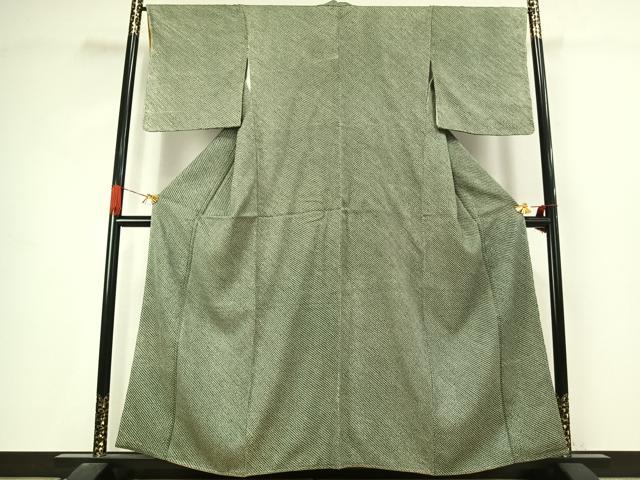平和屋着物●大変加工の良い総絞り小紋　正絹　逸品　AABJ4625fy