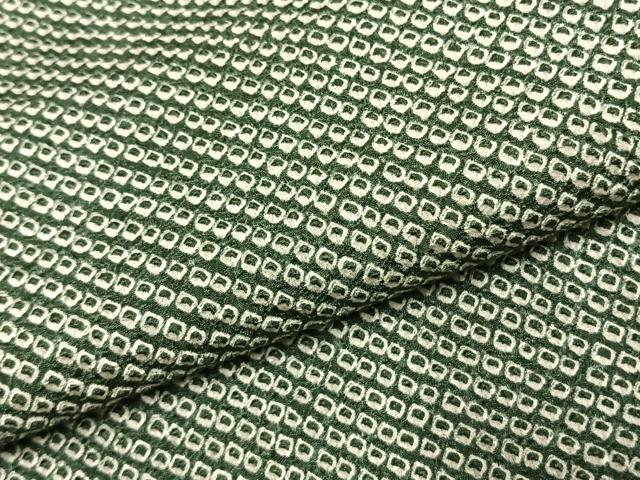 平和屋着物●大変加工の良い総絞り小紋　正絹　逸品　AABJ4625fy