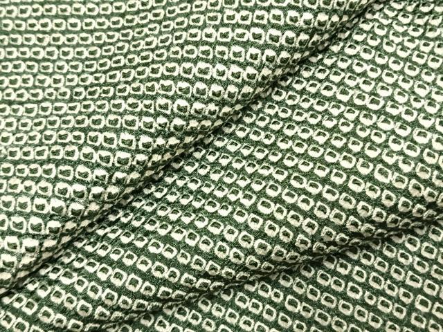 平和屋着物●大変加工の良い総絞り小紋　正絹　逸品　AABJ4625fy