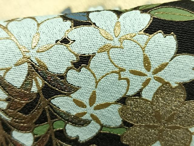 平和屋着物●豪華黒留袖　作家物　御所車花文　金彩　ほていや扱い　正絹　逸品　未使用　AABJ4632fy