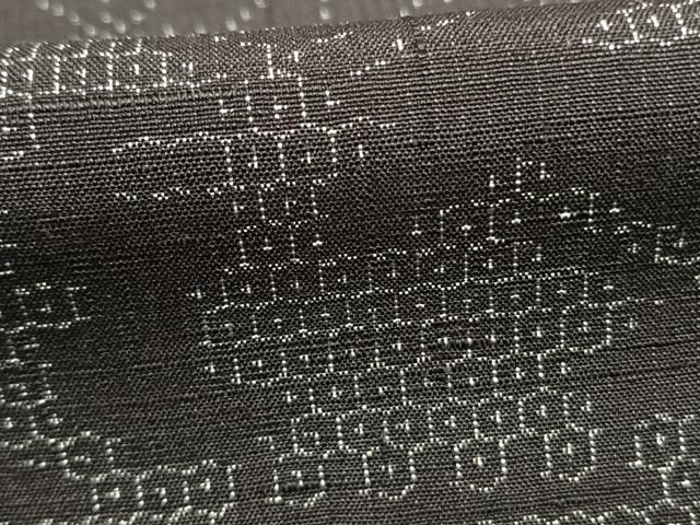 平和屋着物●結城紬　80亀甲　横段文　正絹　逸品　未使用　AABJ4634fy