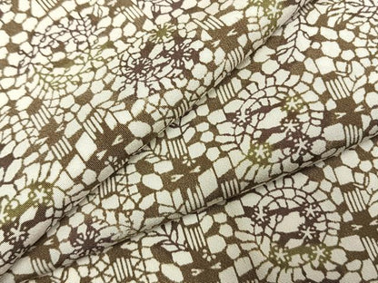 平和屋着物●上質な小紋　型染め　草花文　暈し染め　正絹　逸品　AABJ4635fy