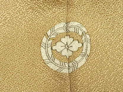 平和屋着物●豪華色留袖　駒刺繍　草花文　金彩　正絹　逸品　AABJ4639fy